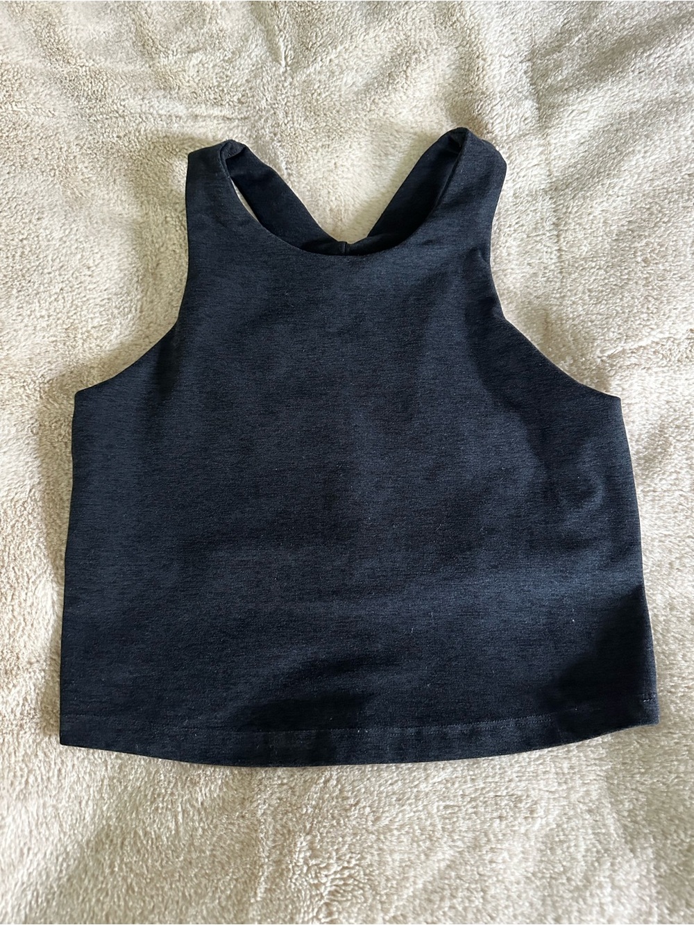 Beyond Yoga women's black Focus Crop Racerback Performance Tank size small